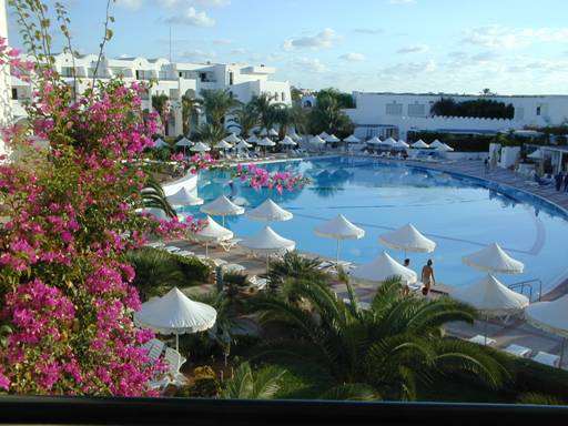 vue de la piscine principale du Melia Palm Azur